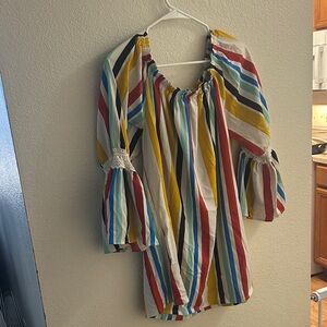 Vibrant Striped Women's Blouse